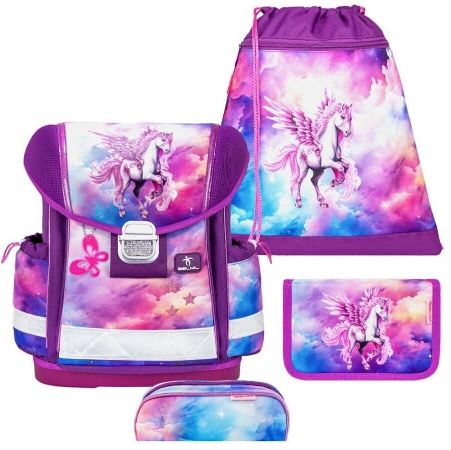 Belmil Schulranzen-Set 4-tlg Mädchen Classy Pegasus | AGR Belmil Schulranzen-Set 4-tlg Mädchen Classy Pegasus | AGR von Belmil