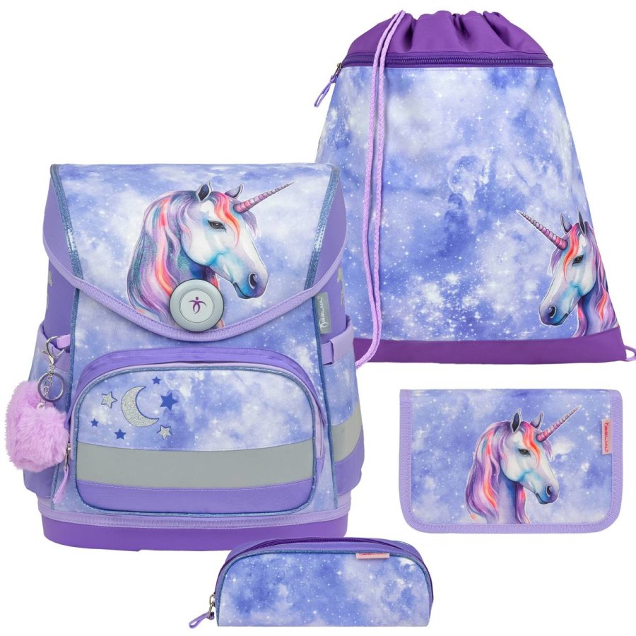 Belmil Schulranzen Set COMPACT 2024 Mystic Luna für Mädchen ab 1. Klasse von Belmil