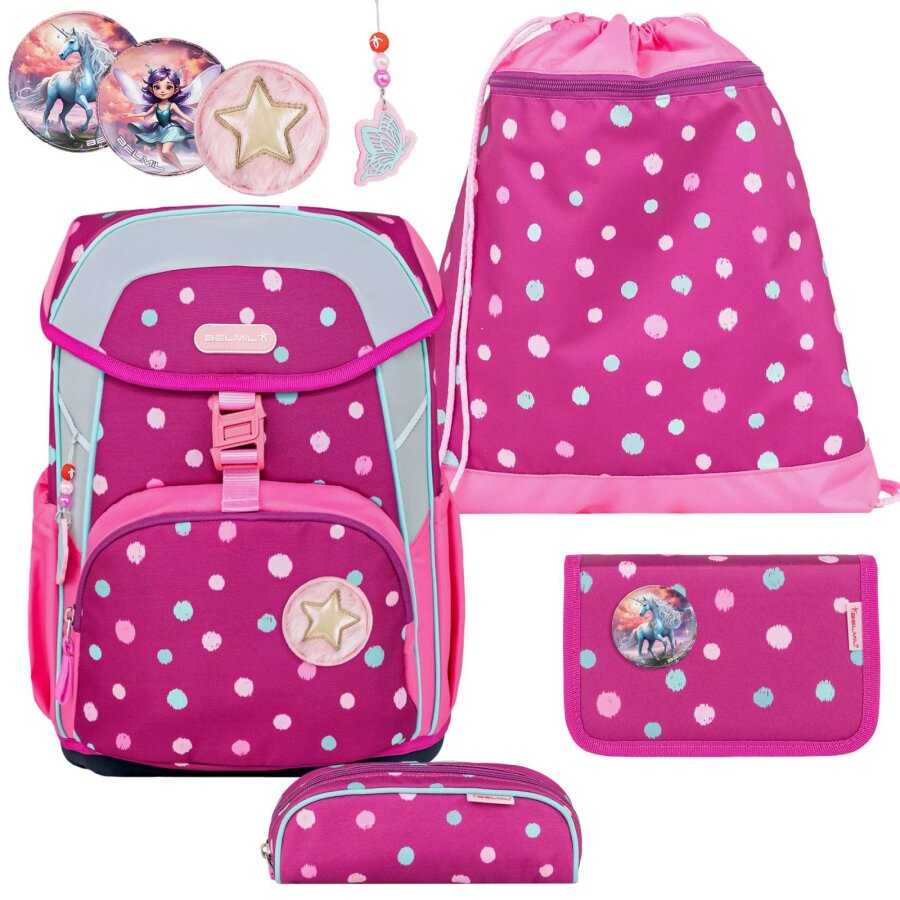 Belmil Schulranzen-Set MAXI 4tlg Punkte "Starry Bubbles" Belmil Schulranzen-Set MAXI 4tlg Punkte "Starry Bubbles" von Belmil