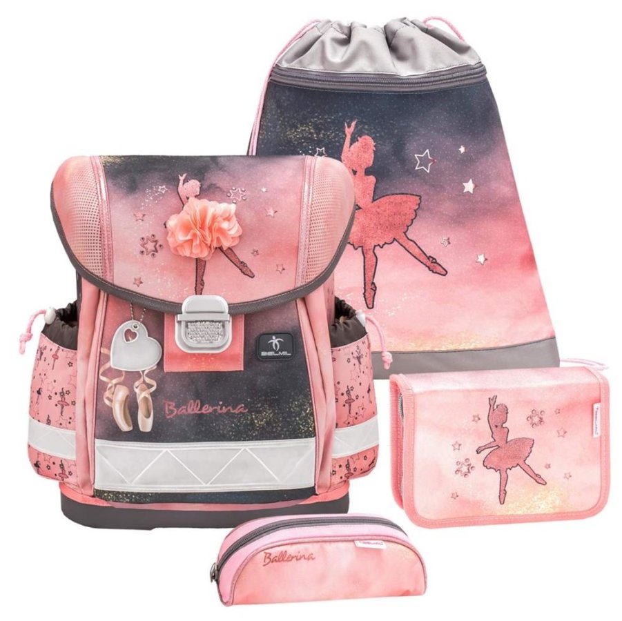 Belmil Schulranzen Set Mädchen Ballerina Black Pink "Classy", ab 1.Klasse Grundschule Belmil Schulranzen Set Mädchen Ballerina Black Pink "Classy", ab 1.Klasse Grundschule von Belmil