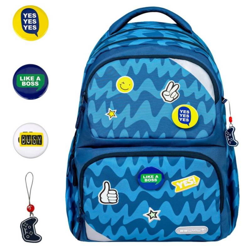 Belmil Schulrucksack MAXI PACK mit Patches "Play" von Belmil