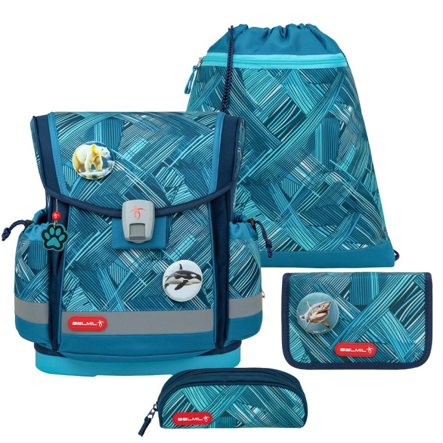 Schulranzen Set CLASSY PLUS 4tlg "Ice Blue" für Jungen BELMIL von Belmil