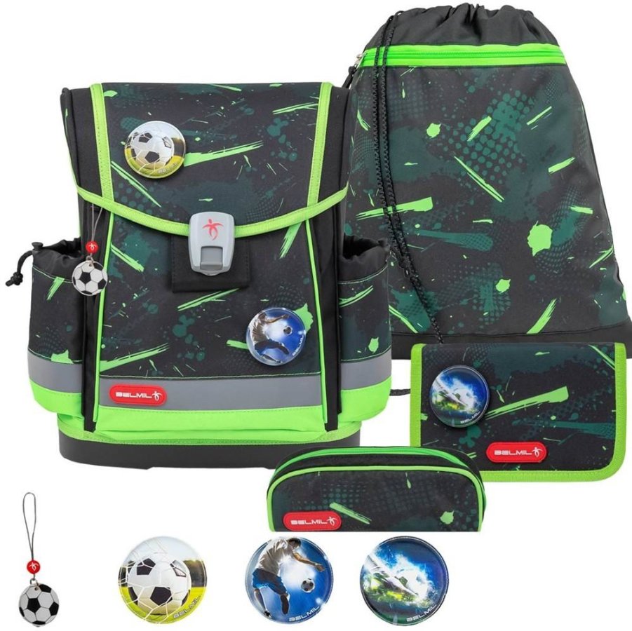 Schulranzen Set CLASSY PLUS 4tlg "Neon Sport" für Jungen BELMIL von Belmil