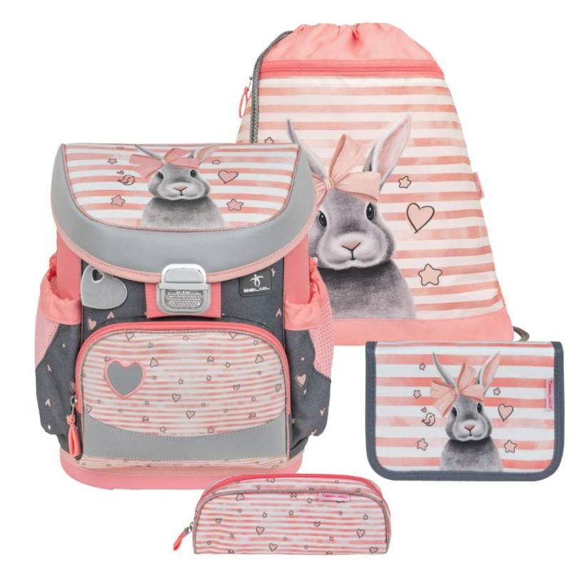 Schulranzen Set MINI FIT 4tlg. Hase "Little Bunnies" für Mädchen BELMIL von Belmil