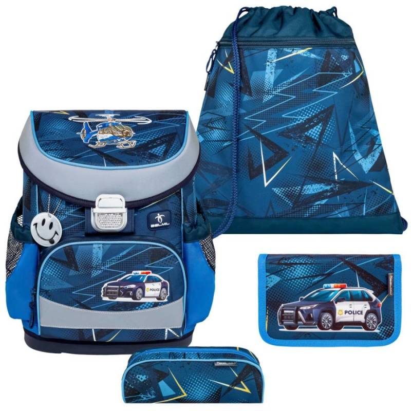 Schulranzen Set MINI FIT 4tlg. für kleinere Kinder Police von Belmil