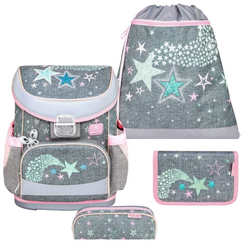 Schulranzen Set MINI FIT 4tlg. für kleinere Kinder Shine Bright von Belmil