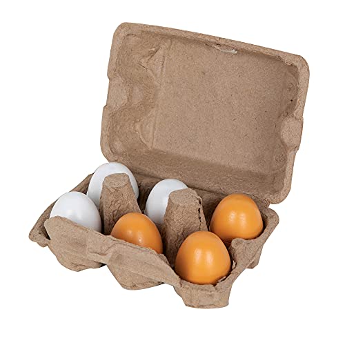Beluga Spielwaren 70827 - Eierset mit Holzeiern, 6er Pack von Beluga