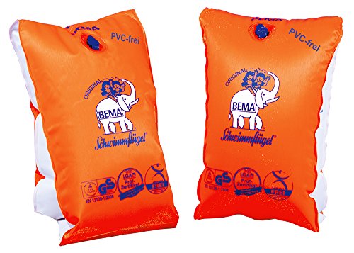 Bema 18023 Schwimmfluegel WFF,orange, Größe 2, 16,5x25 cm,Höchstgewicht: 60+ Kg von Bema