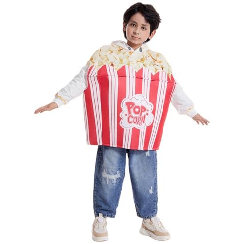 Bemvp Kinder-popcorn-kostüm, Unisex, Filmabend-kostüm, Lustiges -kostüm, Kinder-popcorn-cosplay-kostüm Für Halloween-party von Bemvp