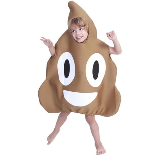 Bemvp Lustiges Poop-kostüm Für Kinder, Halloween-kostüm, Comedy-kostüme, Halloween, Weihnachten, Cosplay, Party-kostüm von Bemvp
