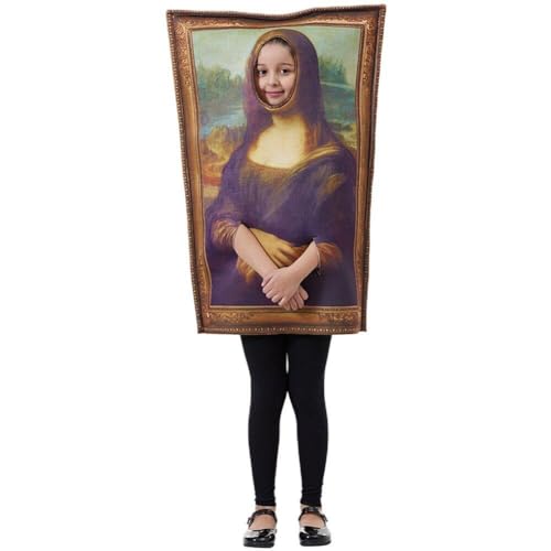 Mona Lisa-kostüm Für Kinder, Lustige Berühmte Gemälde-kostüme Für Kleinkinder, Jungen Und Mädchen, Halloween-cosplay-kostüme, Outfits, Verkleidung von Bemvp