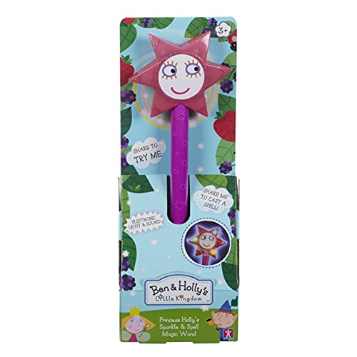 Ben & Holly Princess Holly's Magical Wand with Speech & Sound, Ben & holly's Little Kingdom, Interactive Toy, Imaginative Play, Red von Ben & Holly