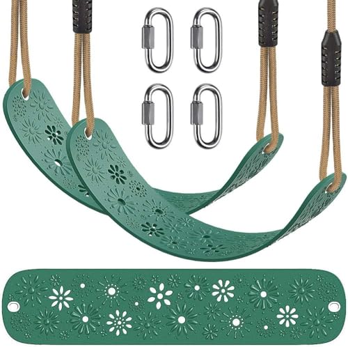 BeneLabel 2 Pack Swing Seat, Soft Outdoor Garden Playground Swing with Adjustable 1.3-2M Rope Lockset Carabiner for Toddler/Kid/Teen BeneLabel 2 Pack Swing Seat, Soft Outdoor Garden Playground Swing with Adjustable 1.3-2M Rope Lockset Carabiner for Toddler/Kid/Teen von BeneLabel