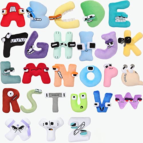 Benolls 26PCS Alphabet Lore Plüsch Spielzeug,A-Z Buchstaben Alphabet Lore Plushies,Weiches Alphabet Lore Plüschtier Süß Plüschpuppe Geschenke für Kinder Party Weihnachten Geburtstag von Benolls