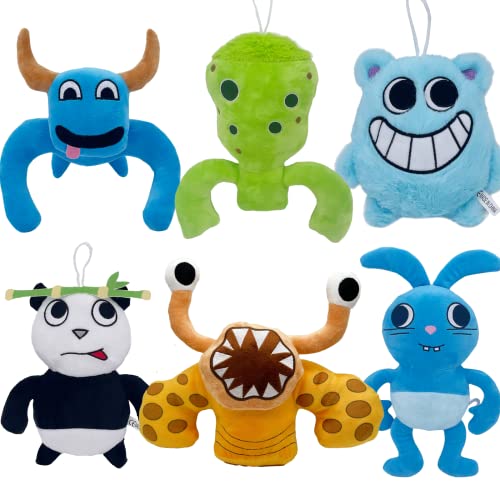 Benolls Garten of Banban Plüsch,Garden of Banban Jumbo Josh Plushies,Plush Toy Garten of Banban,Garten von Banban Figuren für Sammler und Kinder gleichermaßen（6pc） von Benolls