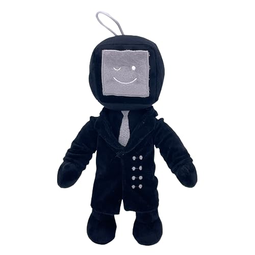 Benolls Skibidi Toilet Plush,11" Skibidi Toilet Titan TV Man Plush Toy,Gefüllte Skibidi Toilette Plüschfigur,Stuffed Anime Game Figure Halloween for Fans and Kids(Tie TV Man) von Benolls