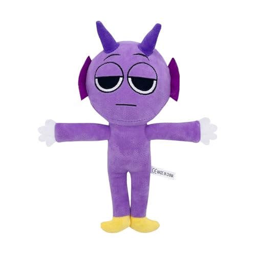 Benolls Sprunki Plushies Merch,Sprunki Plush Toys,Soft Stuffed Animal Pillow Figure Doll Christmas Birthday Gifts for Adult Kids (Durple) von Benolls