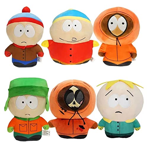 Plush Toys,18 cm Kenny Plush Stuffed Toys,Figures,Soft Cotton Stuffed Plush Doll Gifts for Children and Game Fan(6pcs) von Benolls