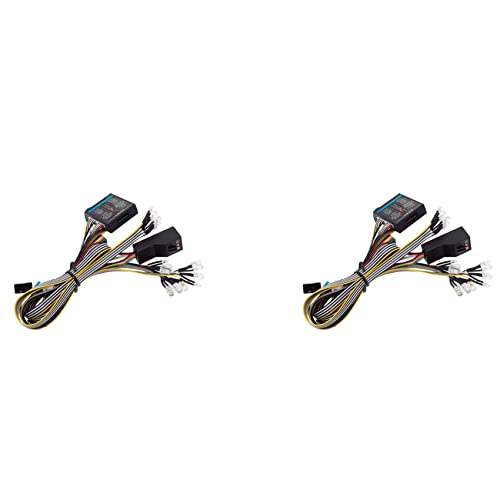 Benssey 2X 1/8 1/10 RC Auto 16 LED Lichtsystem Vorder- und Rücklicht Blinker Bremslichter für AXIAL von Benssey