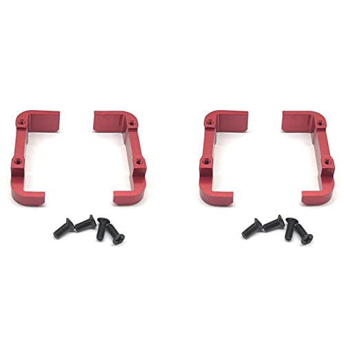 Benssey 2X Zubehör für RC Auto Batterie Schall Wand Halterung Passend für 144001 1/14 4WD RC Auto Teile, Rot von Benssey