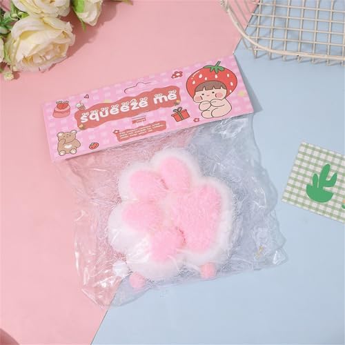 Fufu Squishy Pfote Groß Squishy Pfote Katzenpfoten Squishy Cat Paw Squeeze Toy Sitzender Quetschspielzeuge Mit (12cm rosa) von Benyong