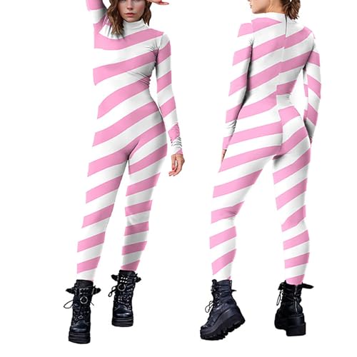 Overall Herren Weihnachtsmann Kostüme Lustig Weihnachts Cosplay Kleidung Erwachsene Weihnachtsmann Ganzkörperanzug Weihnachts Onesie Einteiler Hausanzug Bodysuit von Beokeuioe