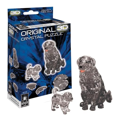 Original 3D-Kristall-Puzzles | Hund und Welpe Standard Original 3D-Kristall-Puzzle, ab 12 Jahren von Bepuzzled