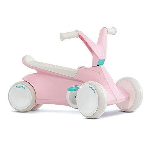 Berg GO² 2in1 Rutschauto, Rutscher & Laufrad, Kinderrutscher, Kinderauto mit Ausklappbare Pedale, Kinderspielzeug für Kinder von 10 Monaten (Pink) von Berg