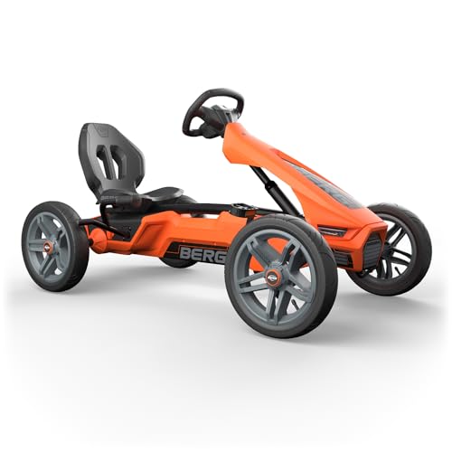 BERG Rally Gokart | Tretfahrzeug Kinderspielzeug geeignet für Kinder im Alter von 4-12 Jahren (Orange, Basic) von Berg