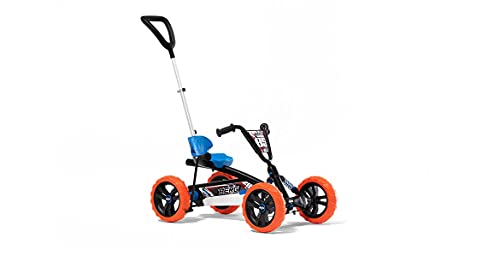 BERG Pedal-Gokart Buzzy 2-in-1 incl. Schubstange, Gokart mit Freilauf, Tretfahrzeug, Kinderfahrzeug mit Handbremse, Tretfahrzeug mit hohem Sicherheitstandard, gokart ab 2 Jahre (Nitro) von Berg