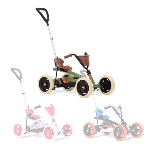 BERG Pedal-Gokart Buzzy 2-in-1 incl. Schubstange, Gokart mit Freilauf, Tretfahrzeug, Kinderfahrzeug mit Handbremse, Tretfahrzeug mit hohem Sicherheitstandard, gokart ab 2 Jahre von Berg