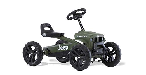 Berg Pedal-Gokart Buzzy Jeep Sahara | Kinderfahrzeug, Tretauto, Sicherheit und Stabilität, Kinderspielzeug geeignet für Kinder im Alter von 2-5 Jahren, grün von Berg