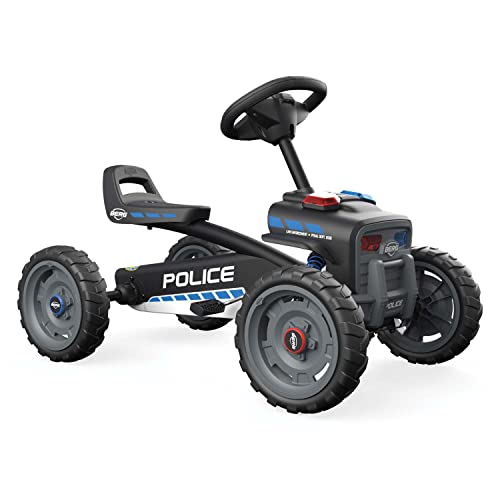 Berg Pedal-Gokart Buzzy Police mit soundbox | Kinderfahrzeug, Tretauto, Sicherheit und Stabilität, Kinderspielzeug geeignet für Kinder im Alter von 2-5 Jahren, Black von Berg