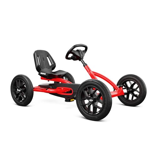 BERG Buddy Redster GoKart | Kinderfahrzeug, Tretfahrzeug mit hohem Sicherheitstandard, Luftreifen und Freilauf, Kinderspielzeug geeignet für Kinder im Alter von 3-8 Jahren von Berg