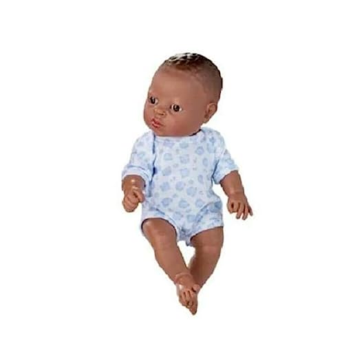 Berjuan – Newborn 30 cm afrikanischen Mädchen Puppe mit Kleidung, Mehrfarbig (17080) von Berjuan