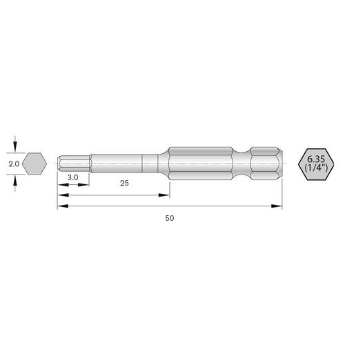 Bernstein Tools for Electronics 6-HX20-50 Bit-Set HRC-Stahl hochlegiert E 6.3 6St. von Bernstein Tools for Electronics