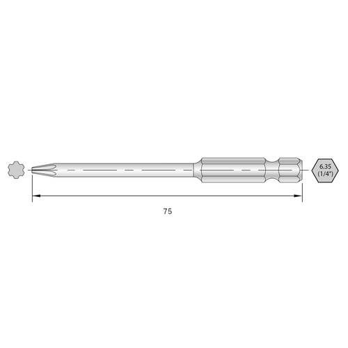 Bernstein Tools for Electronics 6-IP09-75 Torx-Bit HRC-Stahl hochlegiert E 6.3 6St. von Bernstein Tools for Electronics