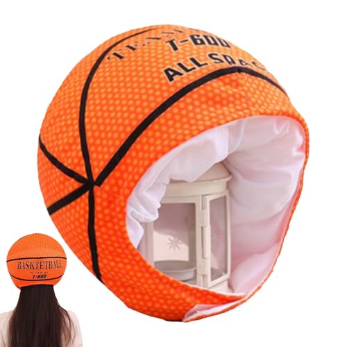 Berriphonia Basketball-Mütze – Plüsch-Basketball-Kostüm-Kopfbedeckung, Basketball-Kostüm-Mütze | Warmer Rollenspielhut Und Kostümmütze Für Partys, Foto-Requisiten Und Auftritte, 11,81 X 12,99 Zoll von Berriphonia