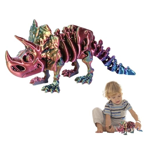 Berriphonia -Gedruckter Dinosaurierspielzeug | Artikulierter Zappel Dinosaurier Figur | -Figur mit Artikulierfugen, Figur Ornament für, Schreibtisch, Theke von Berriphonia