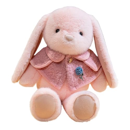 Berriphonia Kaninchengefüllter Tier | Huggable Plüsch-Lop-Ear-Hasenkissen | Entzückendes Tierkana -Kaninchen -Puppenspielzeug Für Wohnzimmer, Schlafzimmer, Auto von Berriphonia