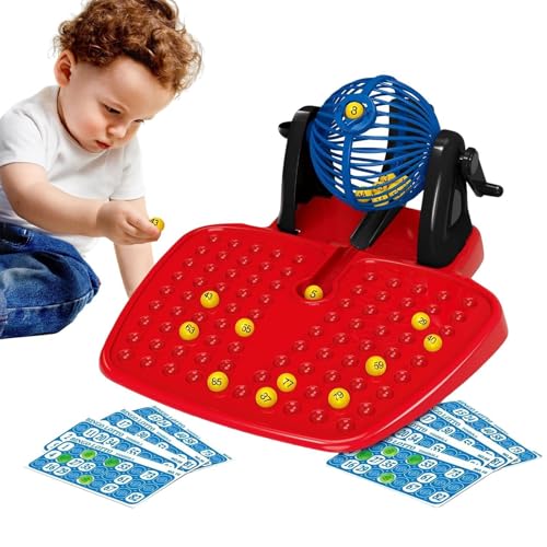 Berriphonia Lotterie Bingo -Ballmaschine, Bingo Machine Lottery Game Set - wiederverwendbares Bingo -Maschinen -Käfigspiel mit Bällen, Bingo -Spielmaschine für Club, Home von Berriphonia