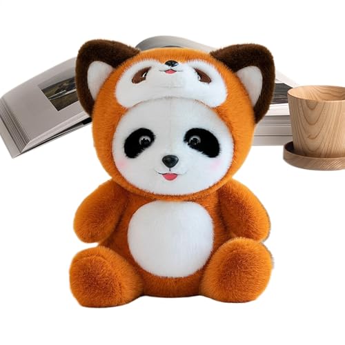 Berriphonia Panda Plush Kissen - niedliche weiche 2 in 1 Panda Plüschpuppe, Plüschkollektion Spielzeug gefüllt Tierkomfortpuppe für Wohnzimmer, Schlafzimmer von Berriphonia