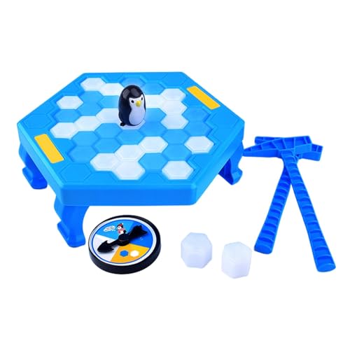 Berriphonia Speichern Sie das Penguins -Tischspiel - Ice Breaking Game Board Puzzle -Spiel, einfach zu richten Trap Break Ice Early Education Toy - Partyspiel für und Mädchenfamilien von Berriphonia