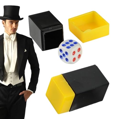 Magic Dice Trick | Magic Dice Game lustige Würfel Magie gehorsam | Klassische Punktzahl -Veränderung Würfel Trick, Mentalismus Würfel magische Bühne Illusion Requisiten Spielzeug Gimmick von Berriphonia