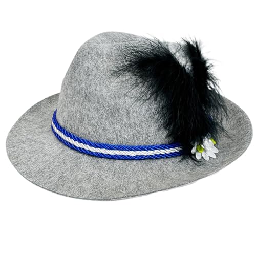 Oktoberfest Caps Deutsch - Bayerischer Oktoberfest-Hut | Klassisches Oktoberfest-Kostümzubehör, Deutscher Bierpartyhut Für Männer Und Frauen 10,63 x 12,2 x 4,33 Zoll von Berriphonia