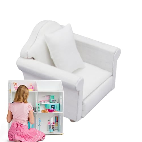 Puppencouch | 1/12 Doll House Decor | Doll House Toys Sofa Möbel Spielzeug Puppenhaus Accessoires tun Spiel Spielzeug für Mädchen von Berriphonia