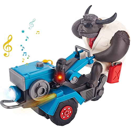 Berry President Electric Traktor Spielzeug Auto, DREI Räder Kinder Engineering Fahrzeuge Spielzeug, Batteriebetriebenes Spielzeug mit Licht und Musik, Trecker für Jungen und Mädchen über 3 Jahre alt von Berry President