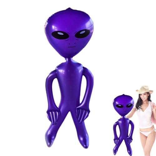 Besreey Alien Ballons, Grün Alien Ballon, 90cm Aufblasbaren Alien, Alien Partydekorationen, Aliens Aufblasbares, Aufblasbare Alien Aufblasbare Alien Aufblaspuppe Aufblasbarer Alien Aufblasbarer Alien von Besreey