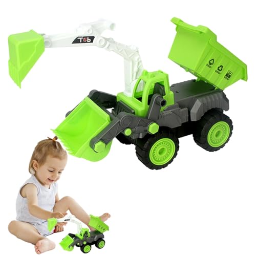 Besreey Bagger Truck Toy, Baggerautospielzeug - Multifunktionales Kinderbaggerauto,Bildungslernspielzeug Baufahrzeuge für Kinder Kinder von Besreey