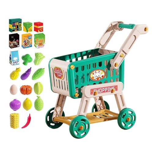 Besreey Einkaufswagen für Kleinkinder, Rollenspiel Einkaufswagen Spielset, Lernspielzeug Mit Und Gemüse Für Kleinkinder Mädchen Familien Interaktive Spiele Rollenspiel Besreey Einkaufswagen für Kleinkinder, Rollenspiel Einkaufswagen Spielset, Lernspielzeug Mit Und Gemüse Für Kleinkinder Mädchen Familien Interaktive Spiele Rollenspiel von Besreey